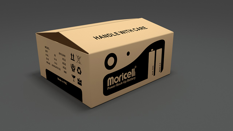 Packaging Design: Moricell shipping box, from the ZIBADIS graphics archive