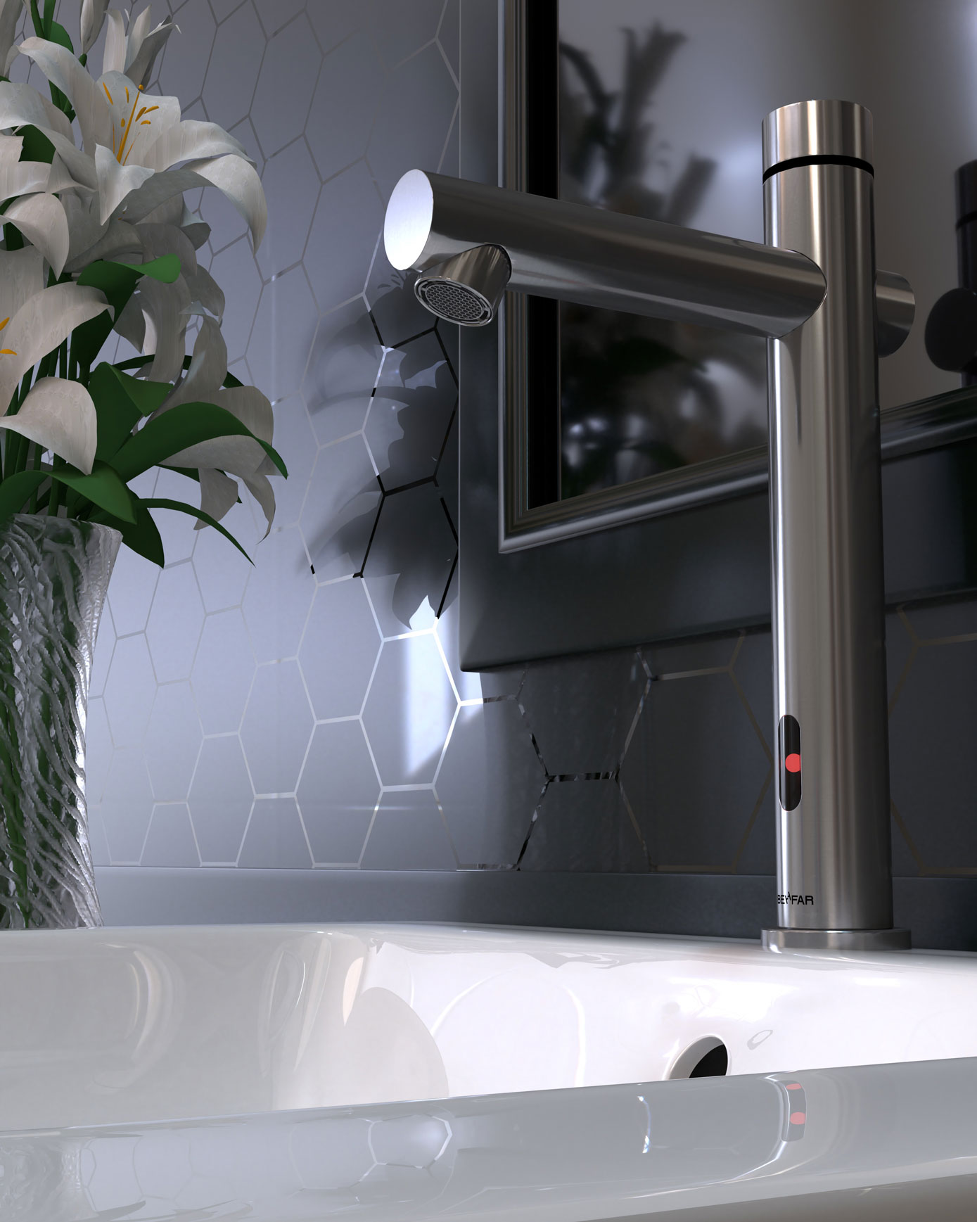 Product Modeling: faucet, 3D model, from the ZIBADIS graphics archive