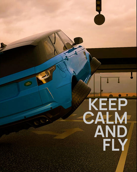 Poster Design: Keep Calm and Fly poster, from the ZIBADIS graphics archive