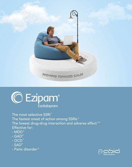 Advertising Page Design: Ezipam pharmaceutical advertisement, from the ZIBADIS graphics archive